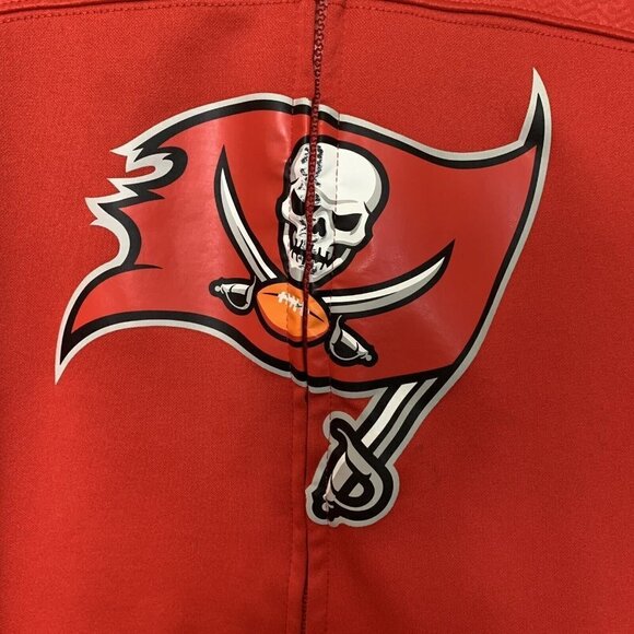 Tampa Bay Buccaneers Men's Medium Red NFL Team Apparel TX3 Warm Zip Jacket - Picture 2 of 11